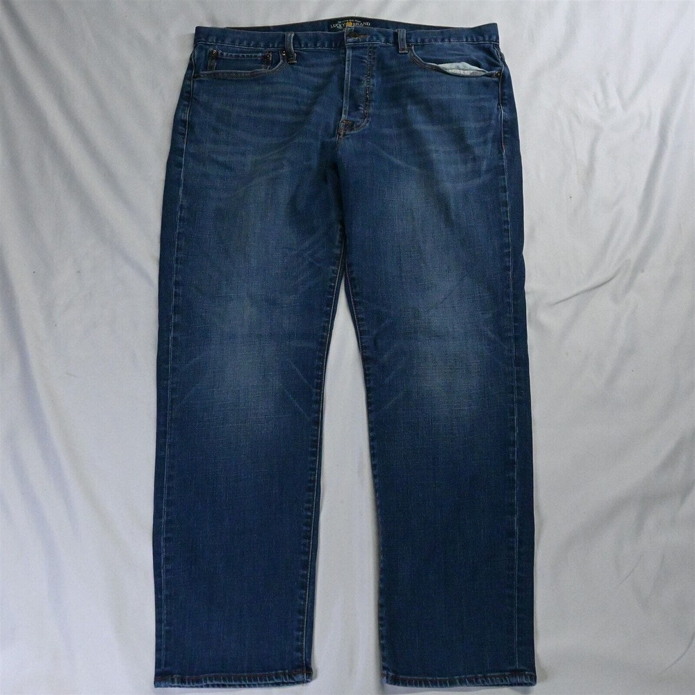 Lucky Brand 38 x 30 121 Heritage Slim Dark Wash Flex‎ Denim Jeans